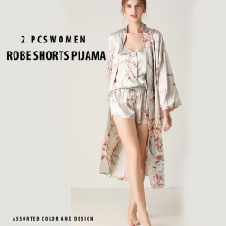 Jenny Lincerie 2 Pcs Women Nightgown  Robe Bride Robe Pajama Set, Lj01